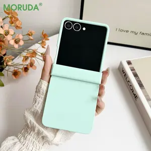 Z Flip7 Dopamine Candy Color Ultrathin Matte Case For Samsung Galaxy Z Flip 7 6 5 flip 4 3 2in1 Hinge Protective Hard Back Cover