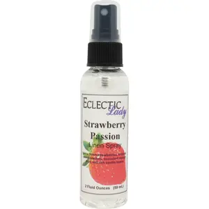 Strawberry Passion Linen and Sheet Spray - No Artificial Colors, Parabens, or Preservatives - Long-Lasting Scent for Bed, Fabric & Pillow