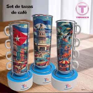 Tazas de Cafe expreso con soporte , personalizados Cappuccino Mugs