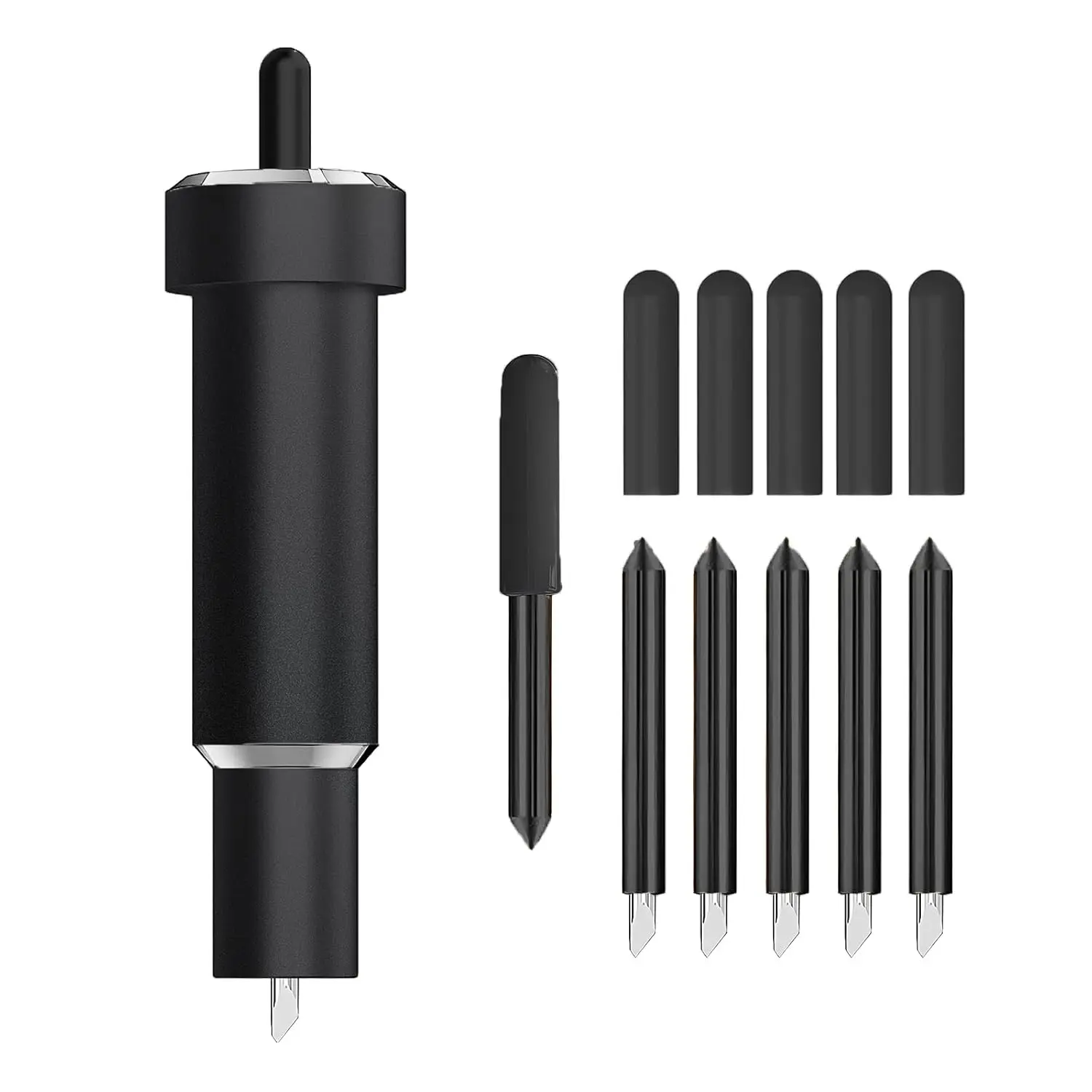 Deep Cut Blade for Cricut Maker 3/4, Explore 3/4, Air 2, Air, One, Venture – 60° Deep Point Blade with Housing for Precision Cutting on Metallic Leather, Genuine Leather, Craft Foam, EVA Foam & DIY Projects
