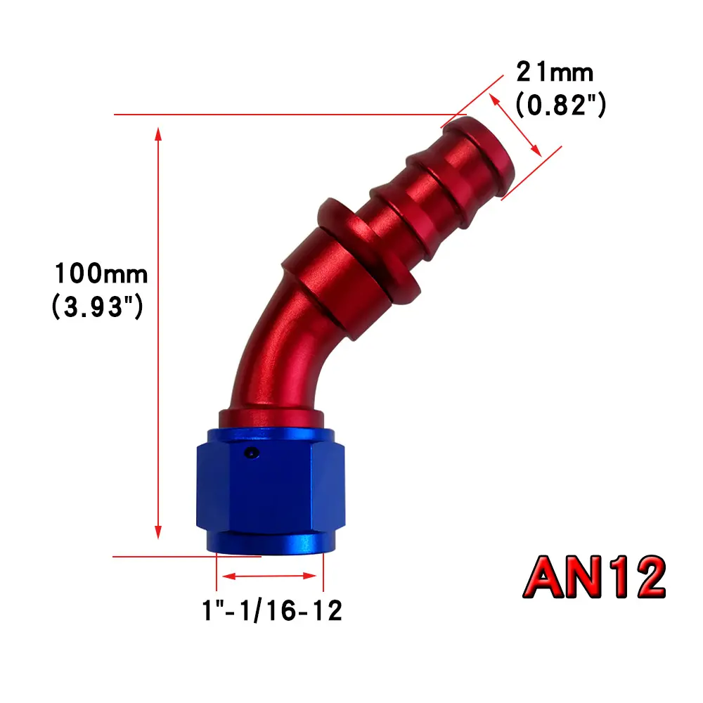 an12   45° Red and blue
