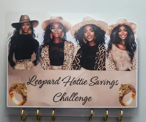 Brown Leopard Hottie Savings Challenge Book