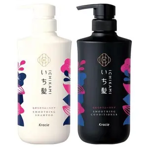 Kracie Ichikami Smoothing Shampoo and Conditioner Set Cleansing Haircare Comfort