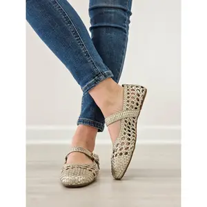 Corkys Mixed Feelings Flats in Gold