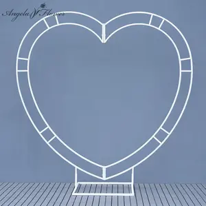 A6625 Wedding Backdrop Decor Heart-Shaped Flower Stand