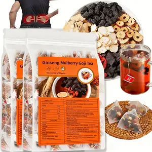 Organic Ginseng 5-Treasure Kidney Tea, Loose Leaf Chinese Herbal Tea Blends, Natural Ingredients Healthy Non-Alcoholic Adult Beverage Value Pack, Traditional Mushroom Coffee & Mocktail Variety Pack, Healthier Choice