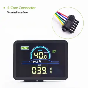 P5c Sm5pin Electric Bicycle Color LCD Display Instrument Waterproof Controller Connection Only for Uart 2 Protocol