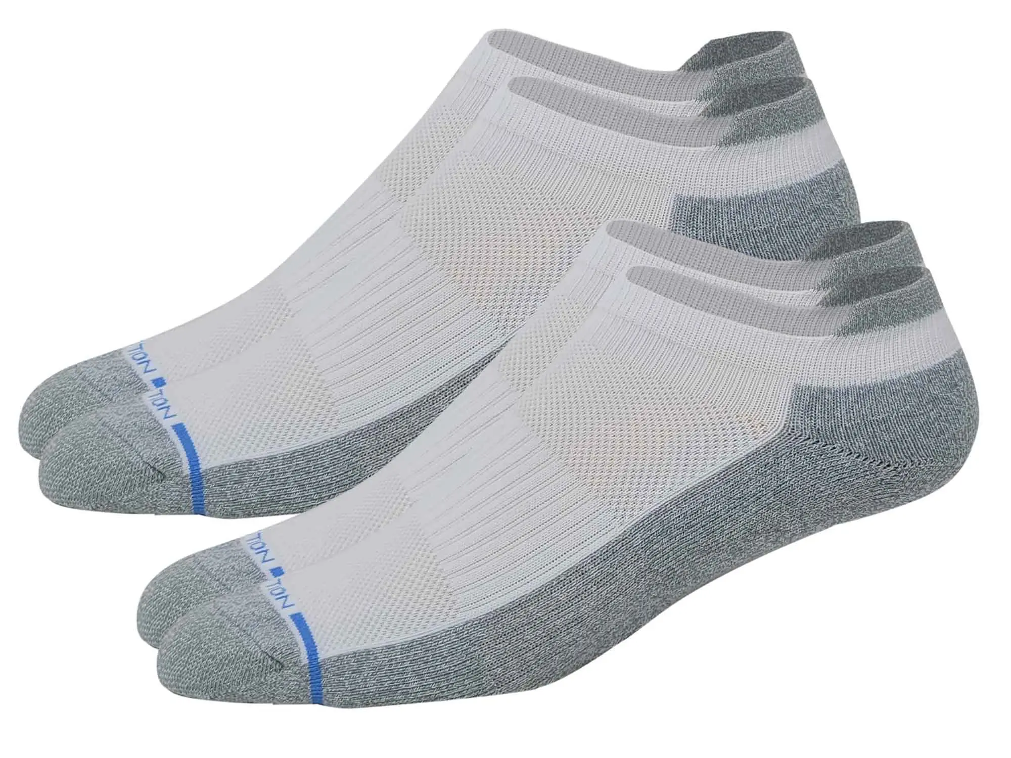 Dr. Motion Men’s Compression Ankle Socks, 2-Pack Menswear with Spandex Yarn, Breathable Cotton Smooth Mesh Fabric, Plain Basic Colors, Cushioned, Dry-Touch, All-Day Anti-Fatigue Socks, Compression Socks