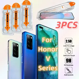 3-Pack HD Tempered Glass Screen Protector for Honor V20/v30/v30 Pro, 9h Hardness, Dust-Free Bubble-Free Installation, Scratch-Resistant