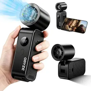 Handheld High Speed Fan 5-in-1 Rechargeable , Adjustable Airflow, USB Cooling, Perfect forTravel, Office, and Personal Use - Protection DealsForYouDays