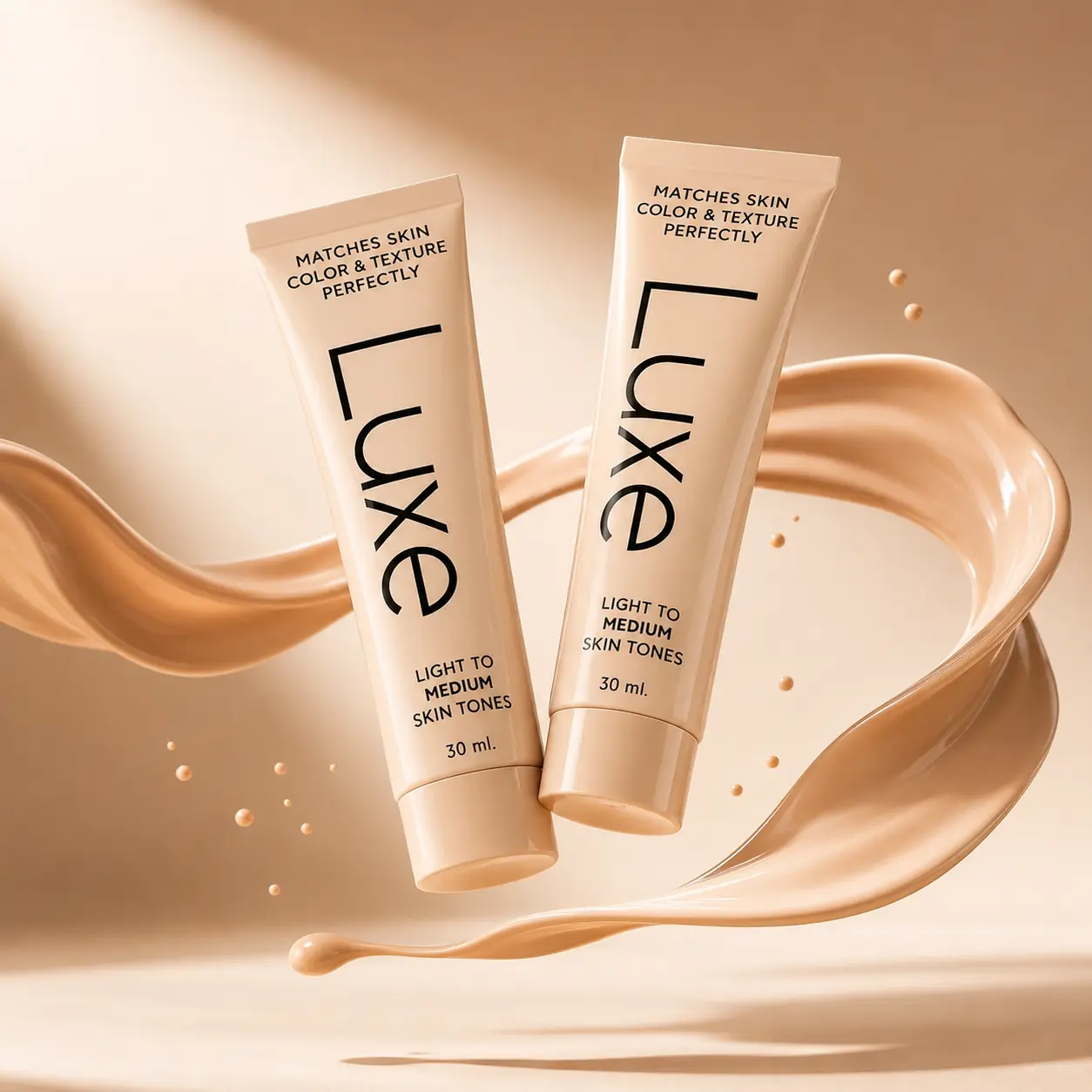 Color Changing Foundation for Women, Skin Tone Matching Liquid Foundation with Buildable Light to Medium Coverage, Natural Dewy Finish Makeup Base for Daily Beauty Routine