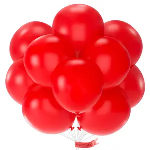 PartyWoo Red Balloons 20pcs 18 Inch Red Helium Balloons for Birthday Graduation Bachelorette Citizenship Firefighter Strawberry Anniversary Cherry Casino Movie Theme Party Decorations Red-Y57