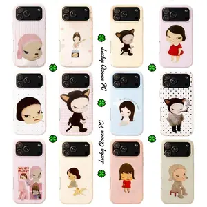 Kawaii Funny Yoshitomo Nara Tough Phone Cases For iPhone 17 16 15 14 13 12 11 Promax Pro Max Plus Air Shockproof Protective Cover Best Gifts of Christmas Halloween Birthday Valentine