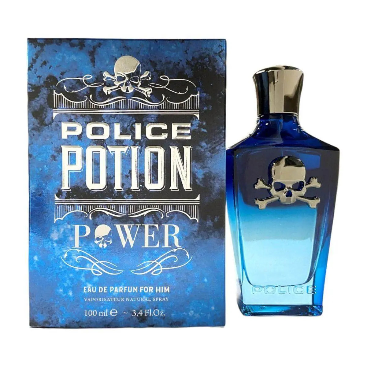Police Potion Power Eau de Parfum for Men, Concentrated Fragrance, Fragrance Spray, Single Item, 3.4 fl oz / 100 ml, Scent Perfume, Spray Bottle, Edp, 3 To 3.9 Fl Oz, Signature Scent, Box