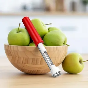 Heavy-Duty Stainless Steel 403 Fruit Corer and Peeler - 2-in-1 Apple Corer, Multi-Function Berry Pitter, Seed Remover for Apples, Cherries, Strawberries, Potatoes - Easy to Use Gadget for & Commercial Use