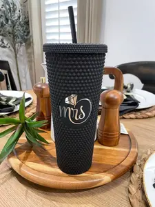 Bride Starbucks Cup with Lid and Straw - Matte Black - Drinkware, Bottle