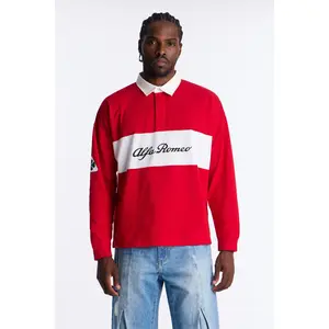 Alfa Romeo Long Sleeve Polo - Red/combo