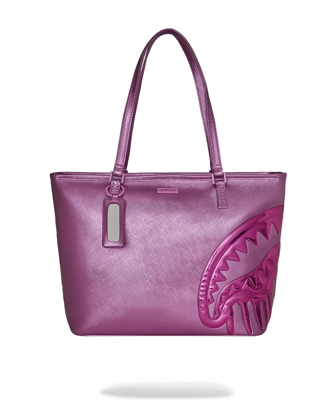 SPRAYGROUND METALLIC PINK METALLIC DRIP TOTE