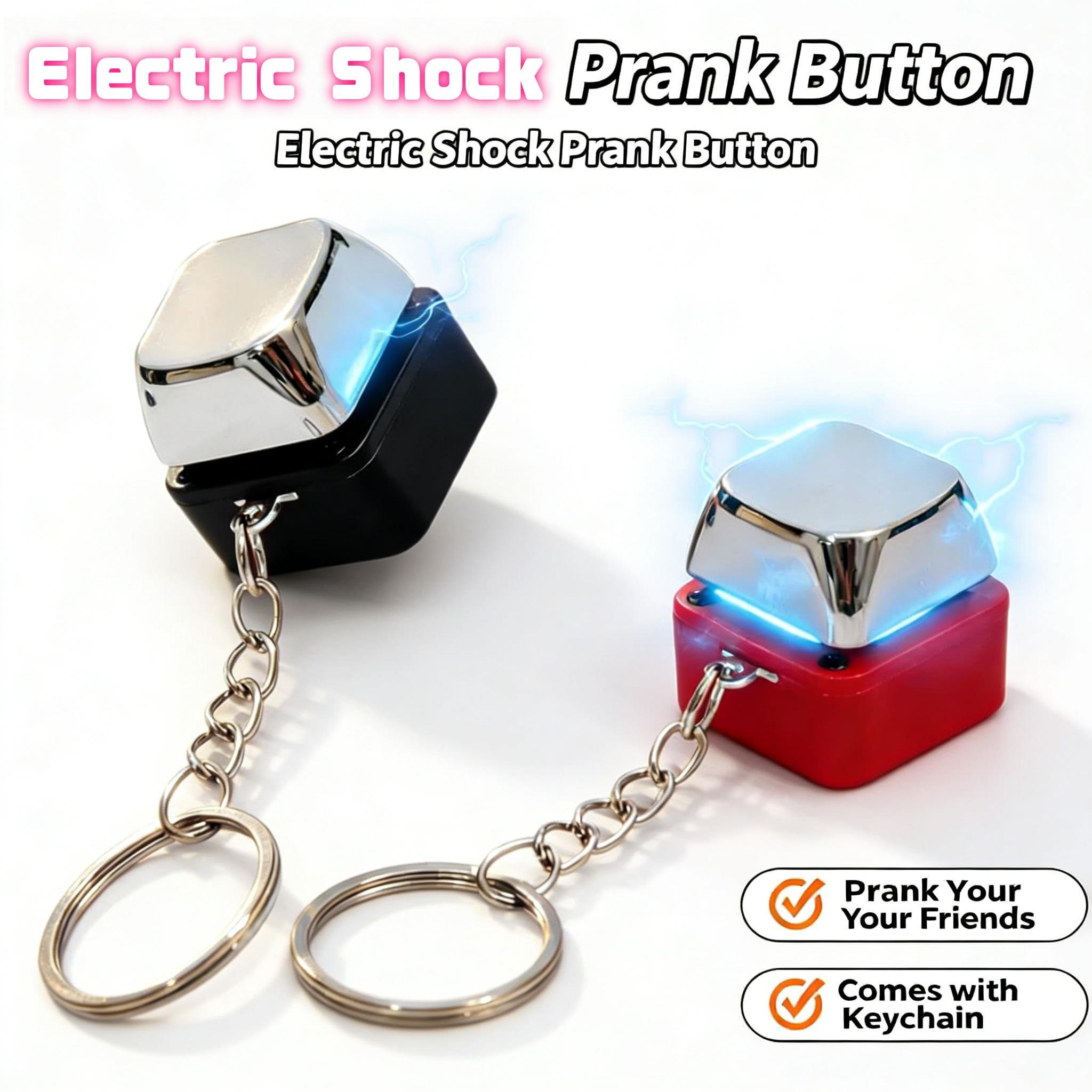2026 New Mini Shock Keychain Prank Toy Compact Gag Gift for Friends Funny Wake-Up Jolt Prank PropMini Shock Keychain Prank Toy Funny Gag Gadget Portable Quick Jolt Prank Prop for Party Pranks