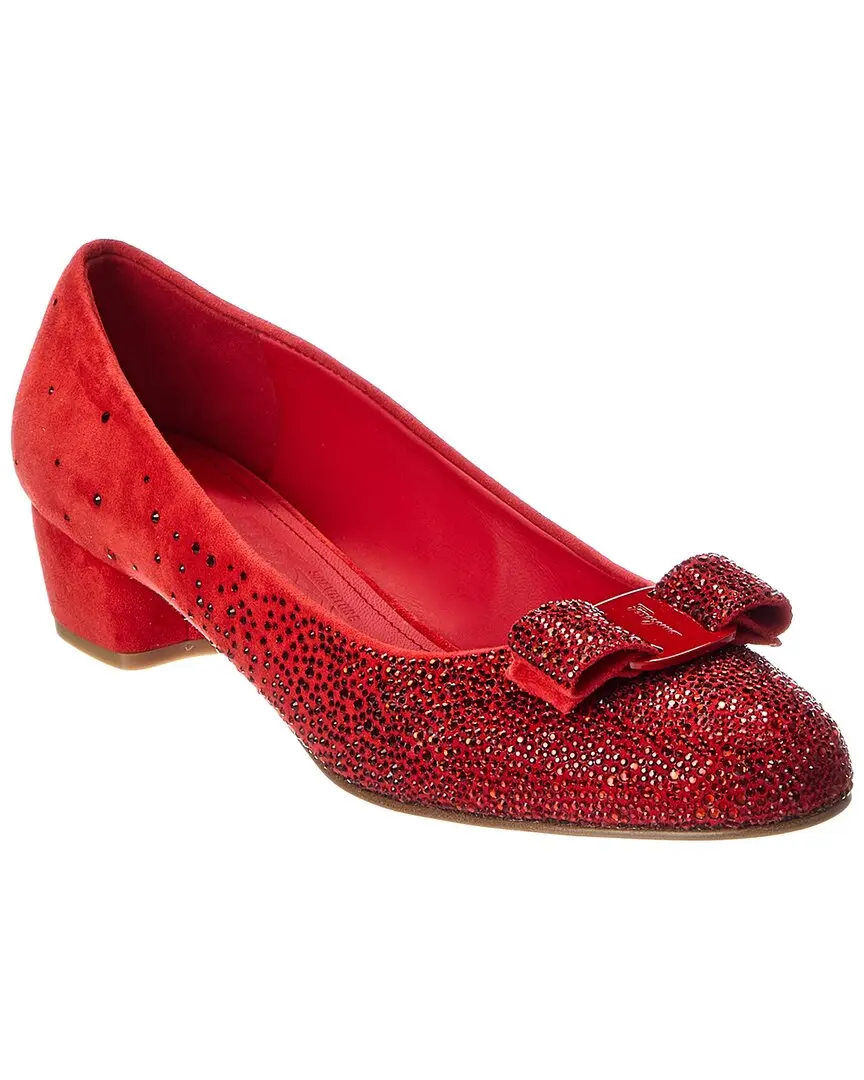 Ferragamo Vara Suede Pump
