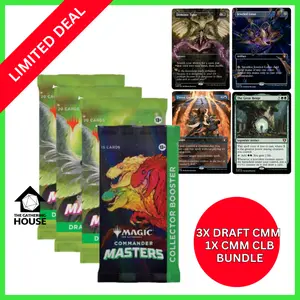 3x Draft Booster 1x Collectors - Commander Masters (CMM) - MTG - Magic the Gathering