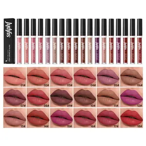 18 Color Matte Smoky Lip Gloss Long-Lasting Waterproof High Pigment Velvet Lips Cosmetic
