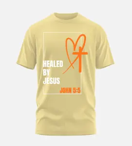 Healed by Jesus Tshirt Sand