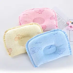 Newborn Baby Bear Shaping Pillow, Cartoon Side-Flip Infant Cushion, Prevents Flat Head Syndrome, Soft Plush Material, Ideal for New Borns