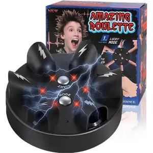 [2025 Lie Detector] Electric Shock Game, 2025 Lie Detector |   Novelty Game, Fun Polygraph, Tricky Electric Shock Desktop Decompression Creative Truth or Dare, Black Other Material