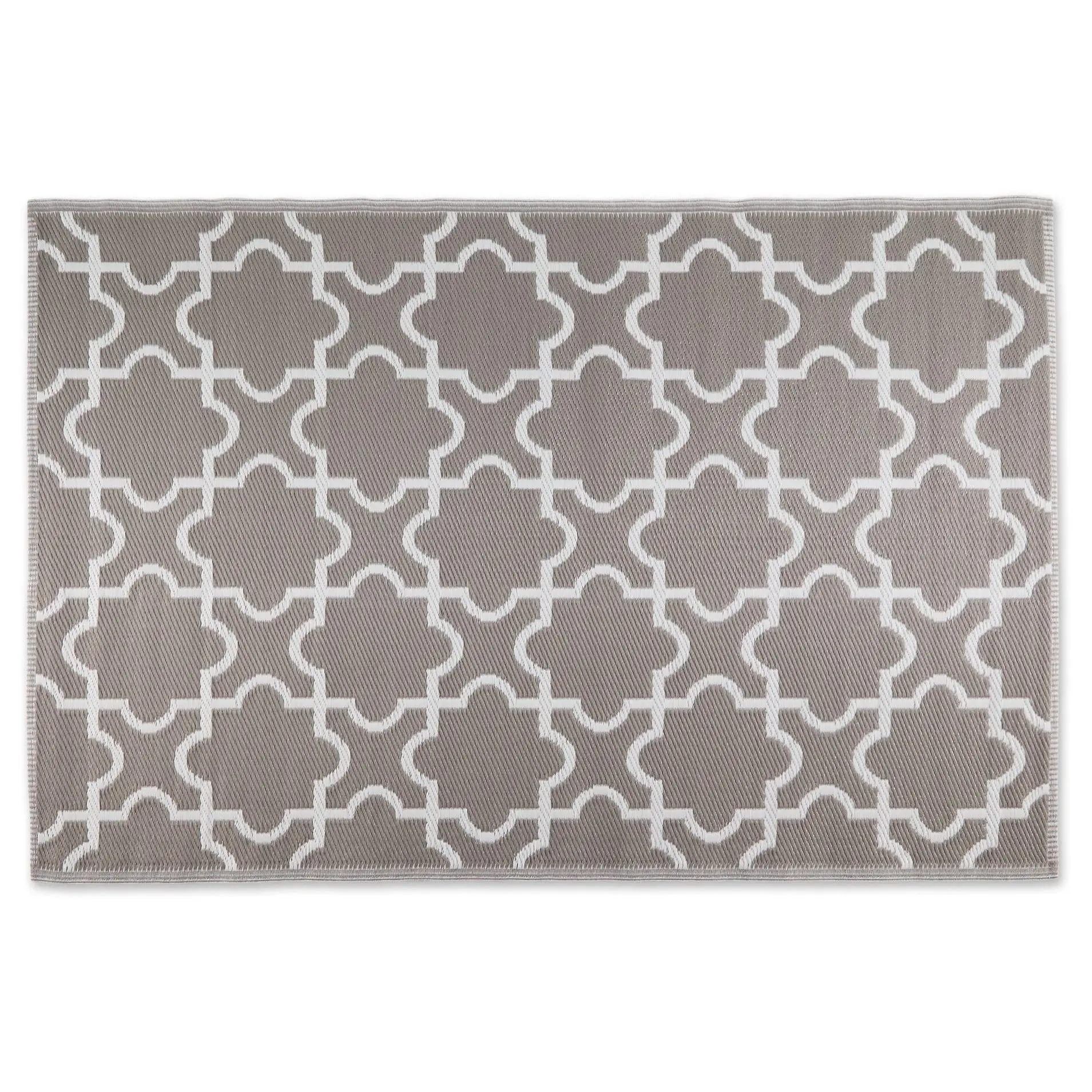 Design Imports Lattice Outdoor Rug 4' x 6'