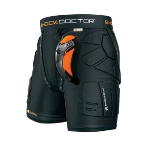 Shock Doctor ShockSkin LAX Relax Fit 5-Pad Short with Ultra Carbon Flex Cup - Lightweight & Breathable, Vented Pads for Protection