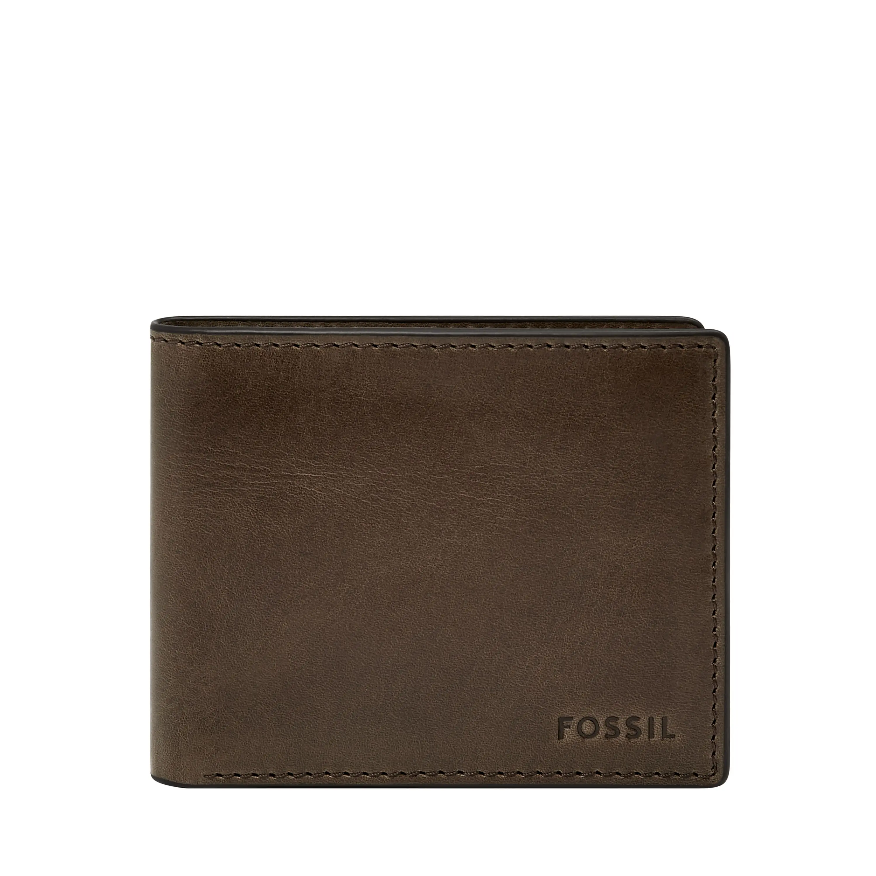 Fossil Men's Derrick RFID Leather Bifold with Flip ID