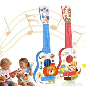 17-Inch Kids Ukulele Toy for Beginners, Mini Guitar with Pick Set, Early Education Musical Toy, Ideal Christmas & Birthday Gift for 1-3 Year-Old Toddlers, Toys