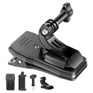 360° Rotation Backpack Strap Quick Clip Mount, Compatible with Hero 13/12/11/10/9/8/7/6/5/4, Dji Osmo Action 5 Pro/4/3, Wearable Action Cam