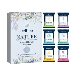 2PCS EELHOE Shower Tablets Keep Fragrance Aromatherapy Shower Tablets Deep Cleansing Relaxing Spa Shower Tablets Body Care Eucalyptus