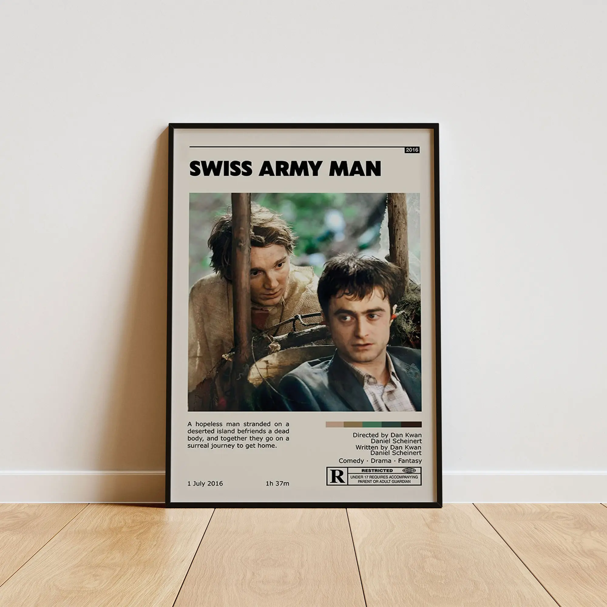 Swiss Army Man Poster, Contemporary Wall Decor, Modern Home Aesthetic, Interior Decoration Print