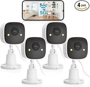 Jennov Outdoor/Indoor Security Cameras 5Ghz/2.4Ghz WiFi, 2K HD Color Night Vision/AI Human Motion Detection /2-Way Audio/IP66 Waterproof Pet Dog Cat Baby Monitor Camera for Home Security