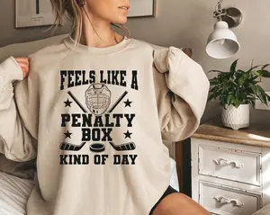 Penalty Box Hockey Sweatshirt, Sport Mom Shirt, Game Day Tee, Mothers Day Gift for Mama