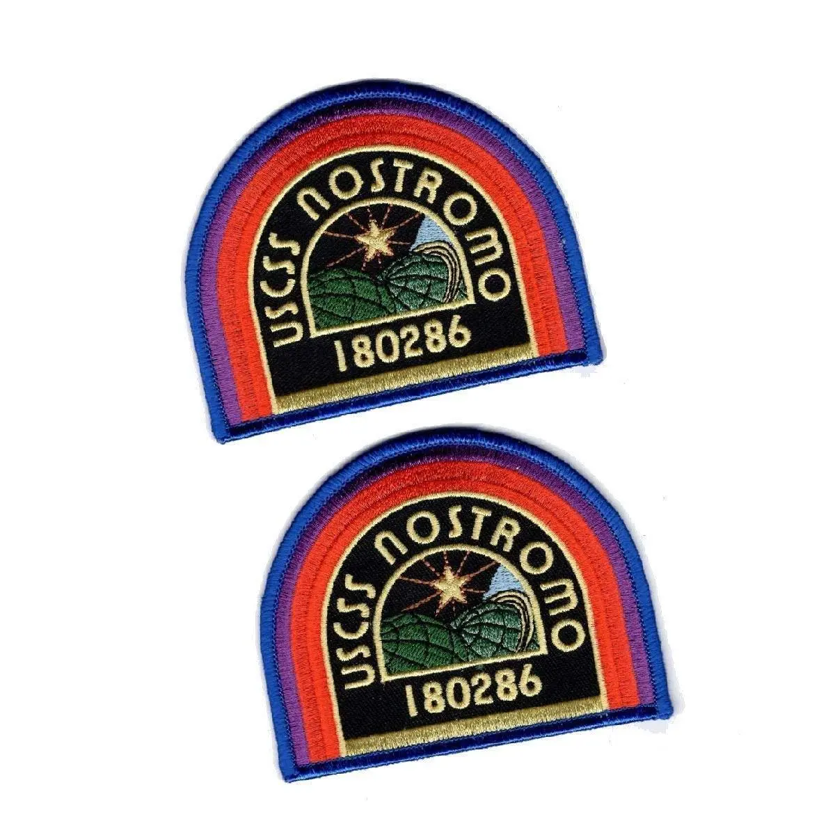 Alien U.S.C.S.S. Nostromo Crew Shoulder Patch [Bundle 2pc Iron on sew on ]