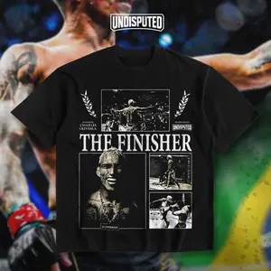 UNDISPUTED Oliveira The Finisher Heavy Cotton T-shirt MMA Fight Night Shirt Fan Apparel Classic Pump Cover Oversized Gift For Fans DTG Printed
