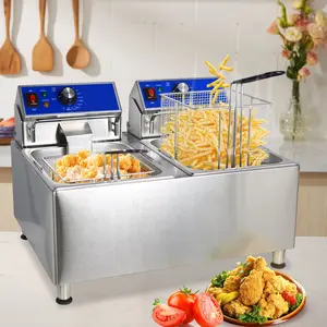 Hakka 23.6L Commercial Deep Fryer with Basket 1800W Electric Frying Machine,ETL