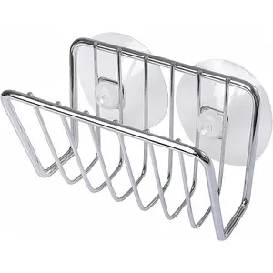 Toplife Sponge Holder for Kitchen Sink, Stainless Steel Suction Cup Sponge Caddy - Silver Orange ant