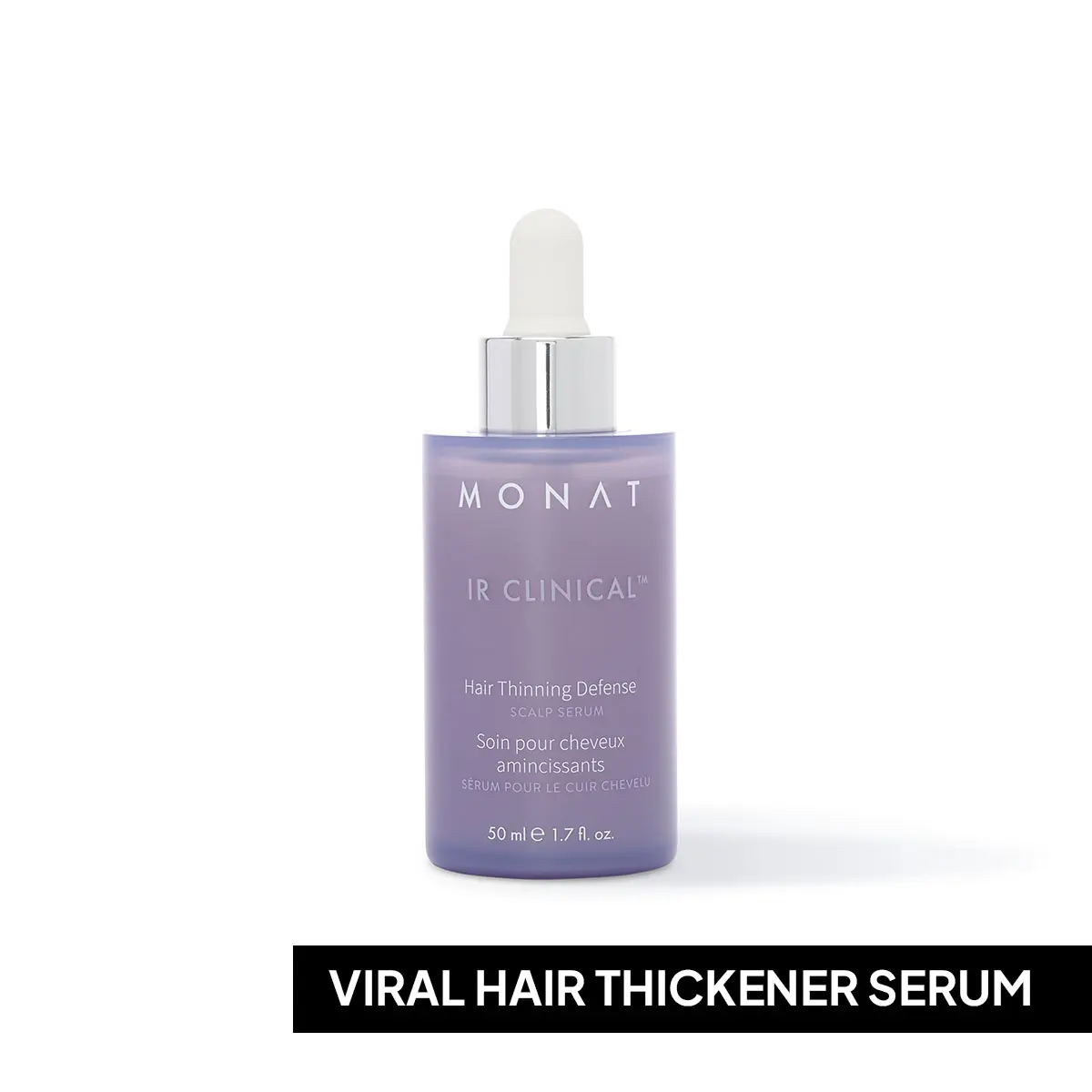 MONAT IR Clinical Hair Thinning Defense Scalp Serum – Thicker, Fuller Looking Hair Support (50 ml)