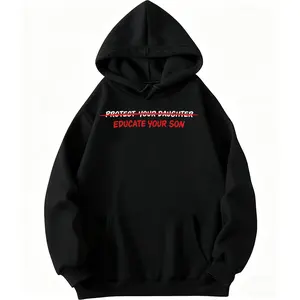 Empower Women Long Sleeve Hoodie – Human Equality Print with Feminist Protective Message