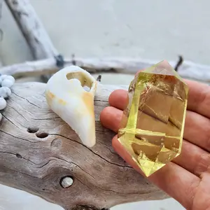 Natural pure Citrine Crystal. Manipura Chakra crystal. Solar Energy. Attracts wealth and abundance