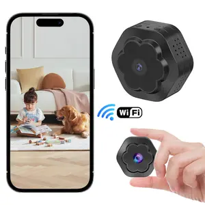 [Flycloud F1]  Mini Camera 2.4GHz WiFi Magnetic Stick Install No Drilling 1080P HD Night Vision Motion Detection Alarm APP Remote Access Cloud TF Card Storage AP Hotspot No Network For Home Shop Office