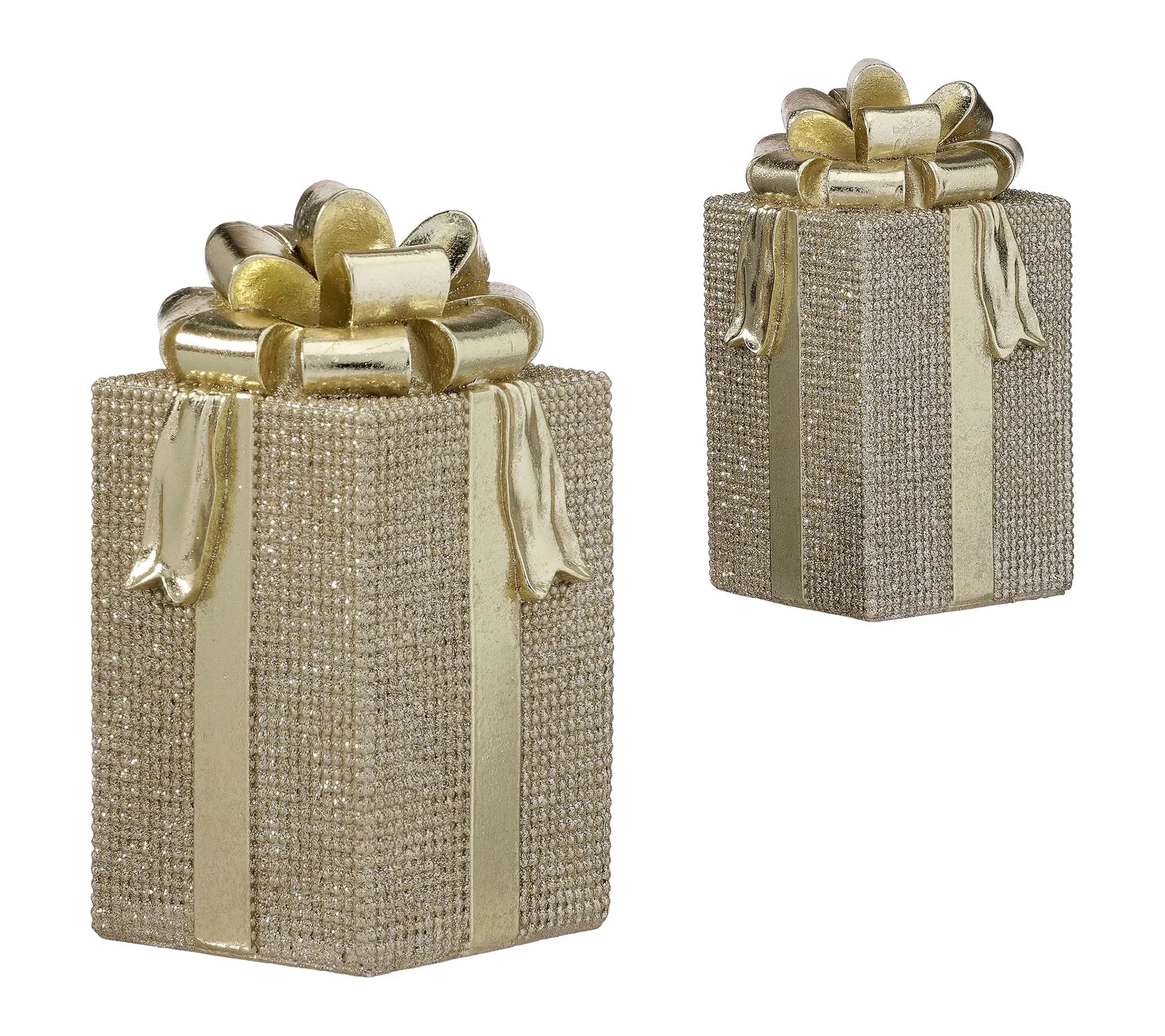 6-8" Resin Diamond Glitter Gift Package Set of 2 by Valerie