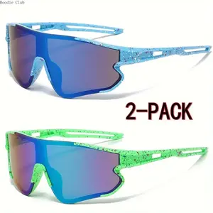 [Birthday Gift] 2pcs Y2K Style Kids Fashion Glasses Set, Lightweight Costume Eyewear with Instruction Manual, Cute Dress-Up Party Accessories for Boys & Girls Age 3–10, Fun Birthday Gift, School Events, Role Play & Daily Costume Wear
