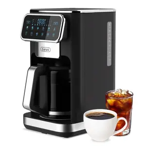 Gevi 12 Cup Programmable Drip Coffee Maker With Touch Screen, Fast And Strong Brew, Auto Shut-Off, 4-Hour Keep Warm Plate
