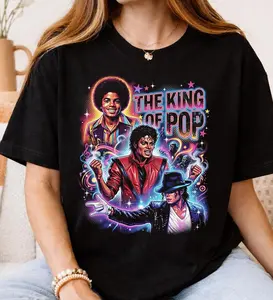 Michael Jackson King of Pop Halftone T-Shirt
